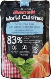 CERTECH SUPER BENEK SASZ.KOT 100g WORLD CUISINES ŁOSOŚ W SZPINAKOWYM SOSIE