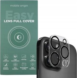 Mobile Origin Szkło hartowane na aparat do Apple Easy Lens Full Cover - iPhone 15 Pro / 15 Pro Max