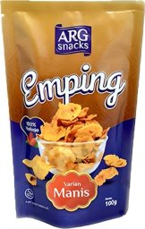 Chipsy, przekąska Emping Manis z melinjo 100g - ARG Snacks