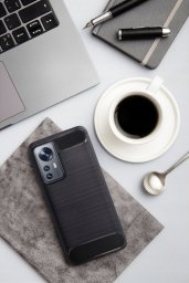 ETUI CARBON CASE DO XIAOMI REDMI 14C CZARNA NAKŁADKA ETUI PLECKI