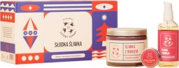 Słodka Śliwka zestaw cukrowy peeling do ciała 250ml + balsam do ust 15ml + superlekki olejek do ciała 100ml