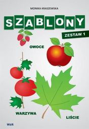  Szablony - Zestaw 1 - Owoce, warzywa, liście