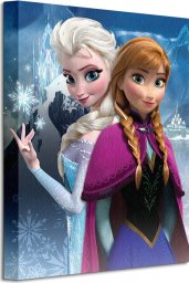 AMSCAN Frozen anna & Elsa - Obraz na płótnie 30x40 cm