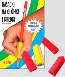  Harmonia Trójkątne nasadki na ołówki i kredki (10 szt.)