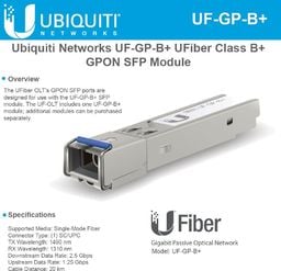 Moduł SFP Ubiquiti Moduł Fiber GPON B+ UF-GP-B+ 