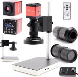 Mikroskop Cyfrowy K10M Kamera 2MP FULL HD HDMI Oświetlenie 56x LED Techrebal