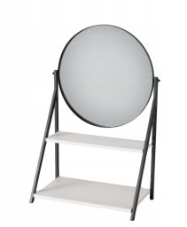 Lusterko stojące z półką ACAPULCO, okrągłe, wys. 50,5 cm