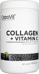 OstroVit Collagen + Vitamin C, czarna porzeczka, 400g