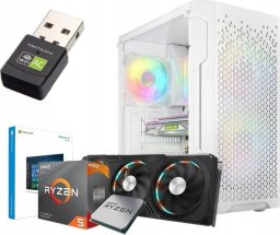 BIAŁY GAMINGOWY KOMPUTER DO GIER RYZEN 5 3600 16GB RTX 3050 SSD M.2  1TB W11 3xRGB