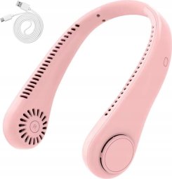 AG921B Przenośny wentylator na szyję      rózowy