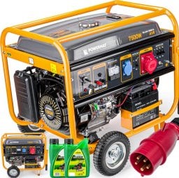 Agregat PRĄDOTWÓRCZY Generator 7500W 230V 400V AVR Powermat PM-AGR-7500M-EL