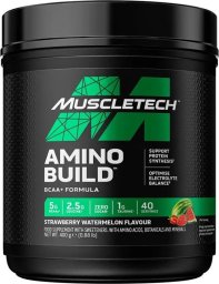 MuscleTech - Amino Build, Truskawka Arbuz, Proszek 400g