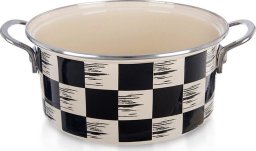 Garnek emaliowany SZACHOWNICA 22 cm, 3 l