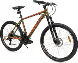 ROWER GÓRSKI MTB 26 CALI 21 BIEGÓW AMORTYZACJA HAMULCE TARCZOWE RAMA 18"