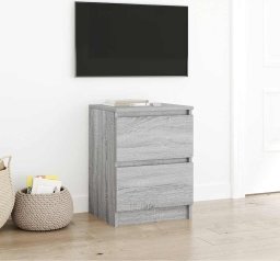 vidaXL Szafka pod TV, szary dąb sonoma, 40x35x54 cm