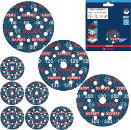 Bosch FOLIA ŚCIERNA EXPERT O780,125,SET,9PC