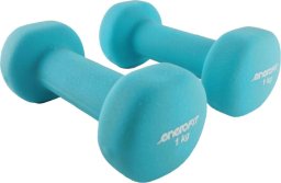 Hantle neoprenowe Enero Fit 2x1 kg turkusowe 1029238