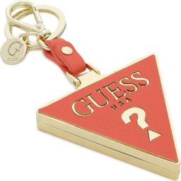 Guess, Guess, Metal Keyring, RW7424, Coral Unisex