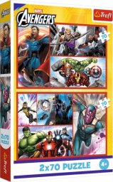 Trefl Puzzle Marvel Zostań bohaterem 2x70 elementów (34439)