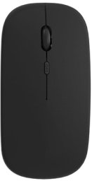 OMEGA MOUSE MYSZ BLUETOOTH RECHARGABLE USB-C WIRELESS BEZPRZEWODOWA ŁADOWALNA USB-C 2.4G 1600DPI OFFICE BLACK [46067]