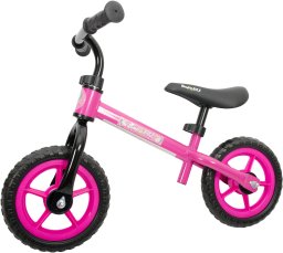 Children's bike UNICORN, 83 x 35 x 63 cm, black/pink.
