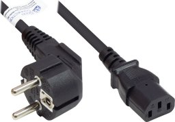 Alcasa P0130-S100 kabel zasilające Czarny 10 m CEE7/7 C13 panel