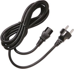 Kabel zasilający Alcasa Juniper C13 - CEE 7/7 Czarny 2,5 m Wtyczka zasilająca typu E+F