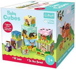  Trefl Klocki Baby cubes - W lesie - Little Planet