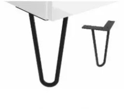 AQ.401-190331 / AQUAFORM / OTTIMA / NÓŻKA MEBLOWA 2SZT CZARNY POŁYSK  /