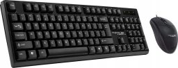 Zestaw klawiatura QWERTY + mysz przewodowy USB A K8605 U+U