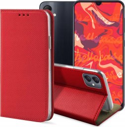 Hello Case ETUI Z KLAPKĄ DO SAMSUNG GALAXY A05 / A05S CZERWONE MAGNETYCZNE KABURA CASE