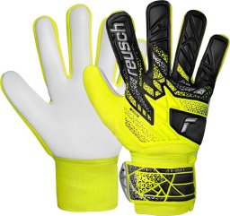 Rękawice bramkarskie Reusch Attrakt Starter Solid Junior żółto-czarne 5572514 2014 7,5