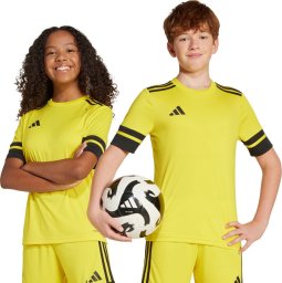 Adidas Koszulka dla dzieci Squadra 25 żółta JJ0056 128cm