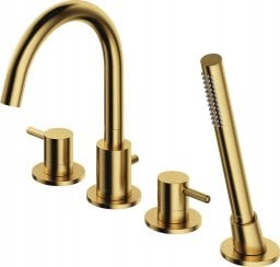 OMNIRES Y rim-mounted bathtub mixer, brushed brass, Y1232BSB