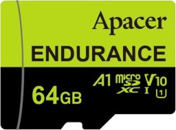 Apacer  Endurance V30 A1, 64GB, micro SDXC, AP64GEDM1D05-R, UHS-I U3 (Class 10)