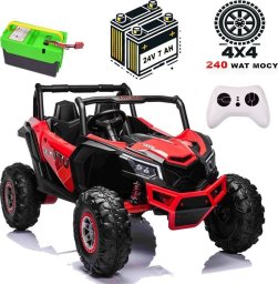 MEGA BUGGY UTV-MX DLA 2 DZIECI 4X60W ( 240 WAT) 24V, SUPER MOC/XMX613