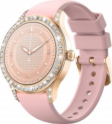 Smartwatch Damski Veltori VT360-1 Różowy Pasek Silikonowy