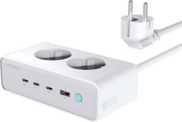 Przedłużacz 4smarts 6w1 65W GaN biały