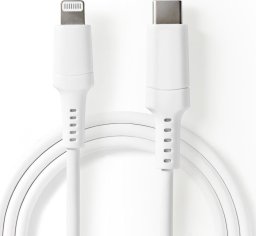 Kabel USB Nedis Lightning - USB-C 1 m Biały (CCGW39650WT10)