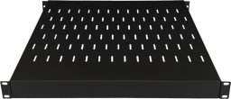 Alantec Półka regulowana 19" 1U głęb. 500-900mm, czarna, 4 punkty mocowania (SA-PR-19-1U-500-900-4-C)