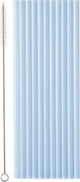 Słomki plastikowe błękitne 23cm 12szt