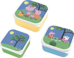 Lunch box 3szt Świnka Peppa