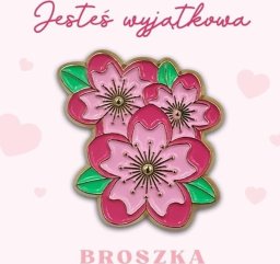 Broszka w kształcie Różowych Kwiatów Orchidei