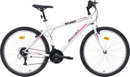 Women's mountain bike BOTTARI MILANO, size 26, white/pink.