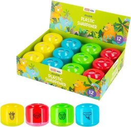 Temperówka plastikowa podwójna mix (12szt) EASY