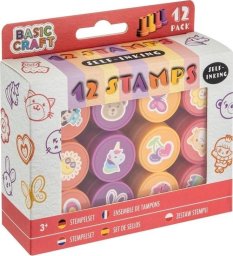 Zestaw stempli samotuszujących 12szt różowy