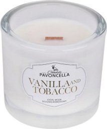 Świeczka sojowa Vanilla and Tabacco biała 170g