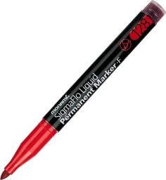Marker permanentny SigmaFlo czerwony (12szt) MONAM