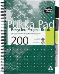 Project Book Recycled A4/100K linia zielony (3szt)