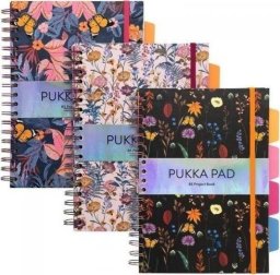 Project Book Bloom B5/100K linia mix (3szt) PUKKA